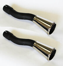 New 1965-1966 Ford Mustang Dual Exhaust Tips Trumpets Stainless Steel Gt Pair