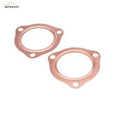 2 X 2.5 Inch Copper Header Exhaust Collector Gaskets Flanges Universal 3 Bolt