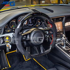 Carbon Fiber Led Steering Wheel For Porsche Mancan Panamera Cayenne 911 718 991