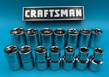 Craftsman 14pc 6 Point Lot 12 Dr Metric Socket Set 9mm-22mm
