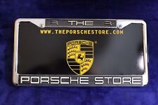 The Porsche Store License Plate And Frame Accessory Crest Stuttgart 911 Carrera