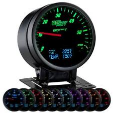 Glowshift 3in1 Black Face Diesel Combo Gauge Monitor Boost Trans Pyro Gauges