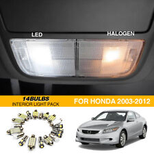 For Honda Accord Coupe Sedan 2003-2018 Full White Interior Led Lights Bulbs Kit