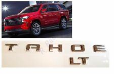 2pcs Set Chrome Lt Rear Tailgate Emblem Letter Fit 2021 For Chevrolet Tahoe 1