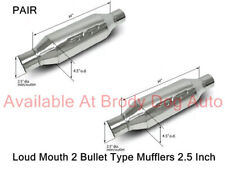 Slp 31064 Bullet Loud Mouth 2 Mufflers Stainless 2.5 Inout 310013818 Pair Lm2