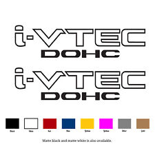 2x I-vtec Dohc 10 X 2.5 Decal Vinyl Sticker For Honda Accord Civic Rs