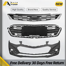 Fit For 2016-2018 Chevy Cruze Front Bumper Cover Front Upper And Lower Grille