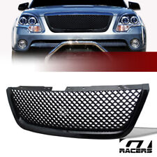 For 2007-2012 Gmc Acadia Black Luxury Mesh Front Hood Bumper Grill Grille Guard