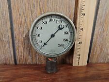 Antique Vintage Steampunk Pressure Gauge 0-200 U.s. Gauge Co. 1906 Patent Date