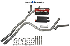Chevy Avalanche 2007-2013 2.5 Dual Exhaust Kit C Exit Flowmaster Super 44