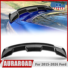 Rear Trunk Spoiler Wing For 2015-24 Ford Mustang Gt 500 Style Carbon Fiber Style
