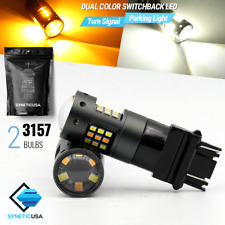 2x 3157 Dual Color Switchback Whiteamber Yellow 33-led Turn Signal Light Bulbs