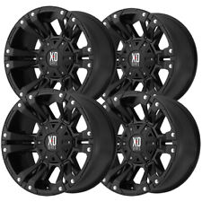 4 Xd Series Xd822 Monster 2 17x9 5x5.55x150 -12mm Matte Black Wheels Rims