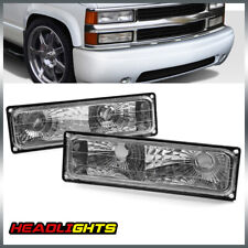 Fit For 94-98 Silverado Pickup Bumper Parking Lights Turn Signal Lamps Pair