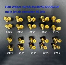 Jetting Kit Weber Dcoe Idf 4x Main 145150155160165 Air 175185195205215