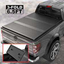 6.5ft Bed 3-fold Hard Truck Tonneau Cover For 2015-2024 Ford F150 Waterproof