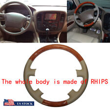 Steering Wheel Cover Plastic Wood Look For 98 - 02 Land Cruiser Lexus Lx470 450