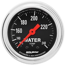 Auto Meter 2432 Traditional Chrome Mechanical Water Temp Gauge120-240f 2 116