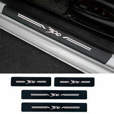 4carbon Fiber Leather Car Door Sill Protector Stickers For Chrysler 300c 300s