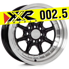 Xxr 002.5 15x8 4x100 4x114.3 0 Gloss Black Wheel Fits Honda Civic Acura Integra