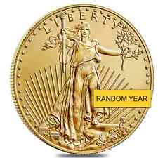 1 Oz Gold American Eagle 50 Coin Bu Random Year