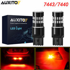 Auxito 7443 Red Led Brake Tail Parking Stop Light Bulbs 7440 7444 Super Bright