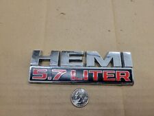 Dodge Chrysler Jeep Oem 5.7 Liter Hemi Front Fender Emblem Badge Logo 68149700aa