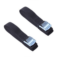 2pcs Lashing Straps With Buckle For Cargo Tie Down Car Luggage Kayak Carrier
