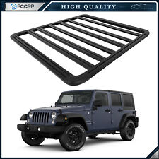 For 2007-2017 Jeep Wrangler Jk Roof Rack Cargo Basket Black