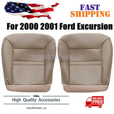 For 2000 2001 Ford Excursion Limited Xlt Both Side Bottom Leather Seat Cover Tan