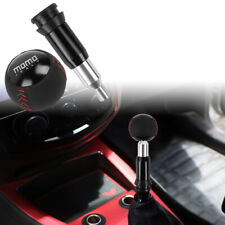 Momo Leather Black Round Ball Shift Knob Automatic Car Racing Gear Shifter