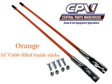 Snowdogg 16122100 Orange Snow Plow Guide Kit Pair 24 Cable Filled