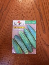 Straight Eight Cucumber Burpee Seed Packets Vegetable