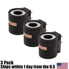3pk Snow Plow Valve Coil W 14 Spade Terminals For Fisher 7639 Western 49230