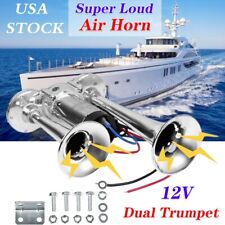 Air Train Horn Kit For Truck Car Super Loud 1000db 12v Electric Trains Horns Us