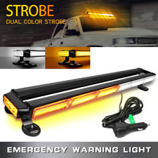 Rooftop Flash Led Emergency Strobe Light Bar Warning Traffic Advisor-amberwhite