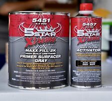 5 Star Xtreme 5451 High Build 2k Urethane Primer Surfacer Gray Gallon Kit 411