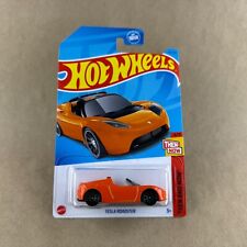 2023 Hot Wheels Tesla Roadster 217250 164 Diecast Car Then And Now 610 Orange