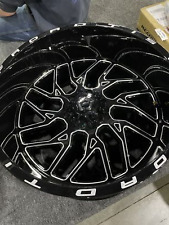 Blemished Single 22x12 Black Milled Wheel Tis 544bm 6x135 6x5.5 -44