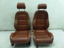00-06 Audi Tt Brown Baseball Leather Front Seats See Pics Mk1 Hot Rod Roadster