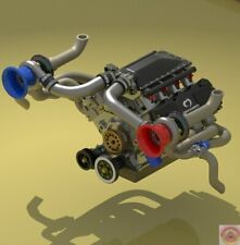 124 125 Scale Model Car Parts 3d Print Ford Hoonicorn V2 Motor Engine