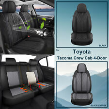 For Toyota Tacoma Crew Cab 4-door 2007-2024 Car 25 Seat Cover Set Pu Leather