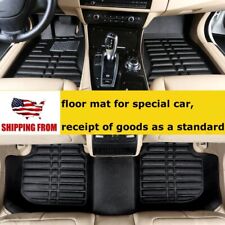 Leather Floor Mats All Weather Car Mats Liners Black For Honda Accord 2008-2012
