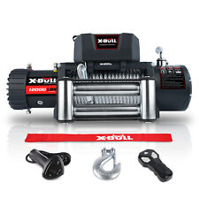 X-bull Electric Winch 12000lbs 12v Steel Cable Truck Trailer Towing Off Road 4x4