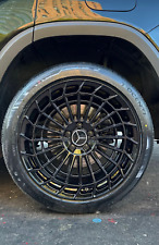 Set Of 4 20 Black Mercedes Benz Amg Wheels Rims C300 S600 Gl450 E400 E450 E500