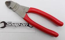 Snap On Tools New 87acf Diagonal Wire Cutter Red Soft Grip 7 Pliers Usa