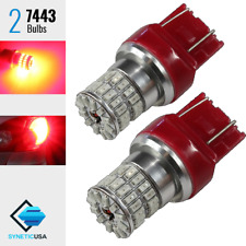 7440 7443 7444 High Power Bright Red Led Rear Turn Signal Parking Light Bulbs