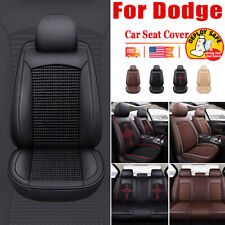 Ice Silk Leather Car Seat Covers For Dodge Full Set2pcs Front Cushion Protector