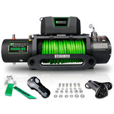 Stegodon 9500lbs 12v Electric Winch Synthetic Rope Towing Truck Trailer 4wd