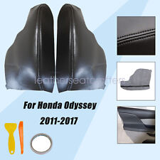 2pcs For Honda Odyssey 2011-2017 Door Armrest Replacement Cover Leather Gray